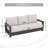 Outdoor 3-person Patio Conversation Sofa-124537995
