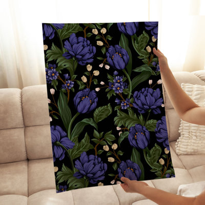 «Floral Floral Elegance», reproduction d'art moderne sans cadre