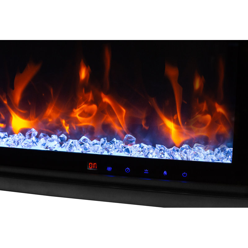 Kennedy II Commercial Grade Smart Electric Fireplace, 60IN, 18.3" H x 62" W x 4.6" D