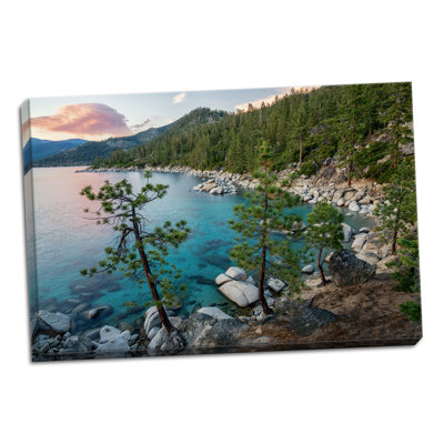 « lake tahoe », reproduction de photo sur toile tendue