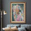 «La mort et la vie» par Gustav Klimt - Peinture sur toile à cadre unique-86450703