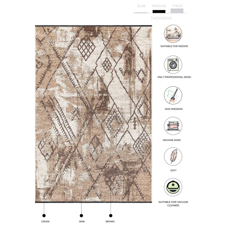 Tapis Sreyan, Tapis de couloir 2 pi 6 po x 9 pi 11 po