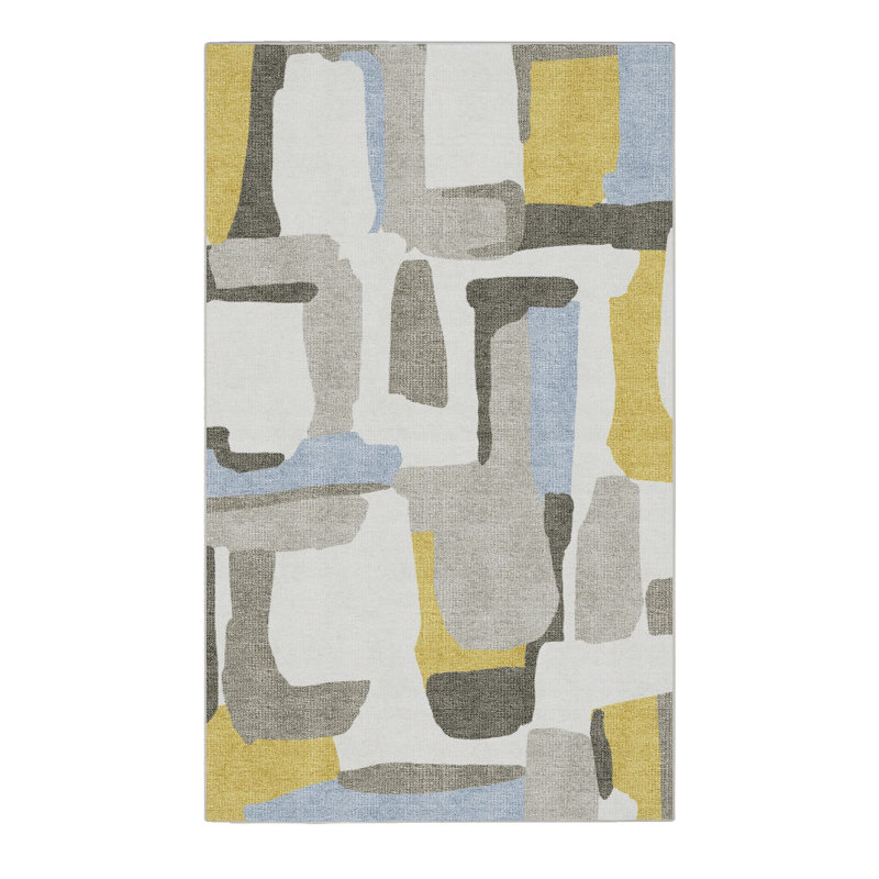 Abstract Indoor Rug, Rectangle 4' x 6'