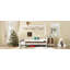Lit plateforme simple avec escalier, lit simple en bois massif-2058031009-2058031022