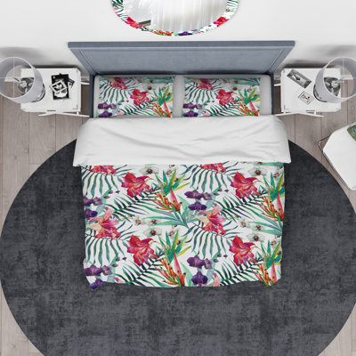 Coastal Floral Duvet Cover