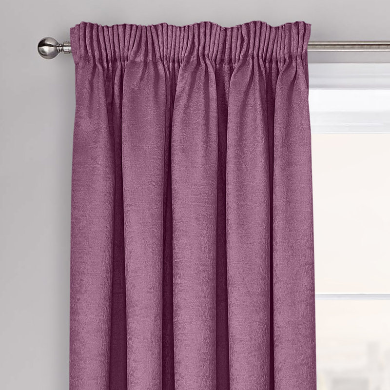 Faliha Curtain, 46cm Width x 54cm Drop, Mauve