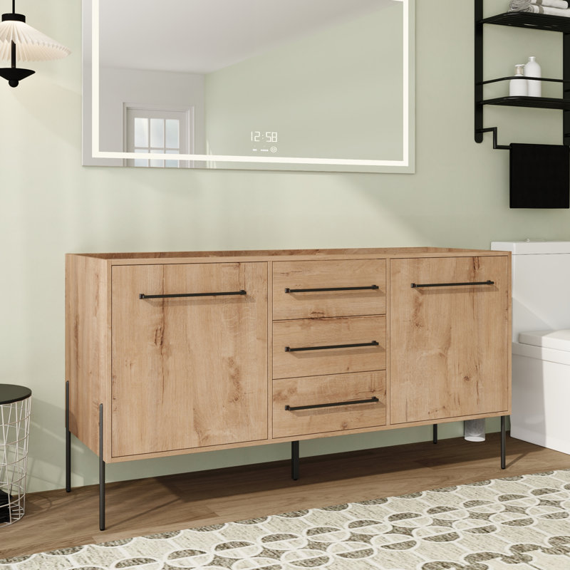 Base de meuble-lavabo double Nyrith