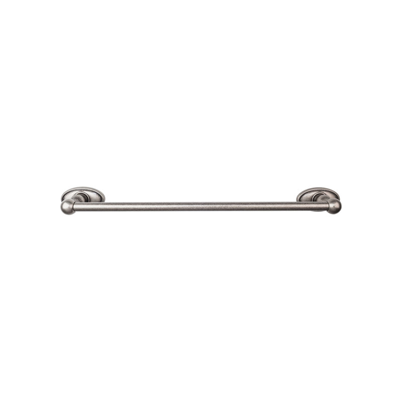 Edwardian Bath Single 32 1/2" Wall Mounted  Towel Bar, Antique Pewter