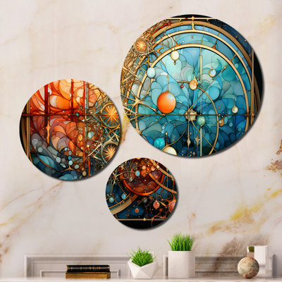 Abstract Wall Decor on Metal