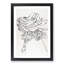 Running Warrior by Katsushika Hokusai - Picture Frame Drawing Print-55613352-55613348