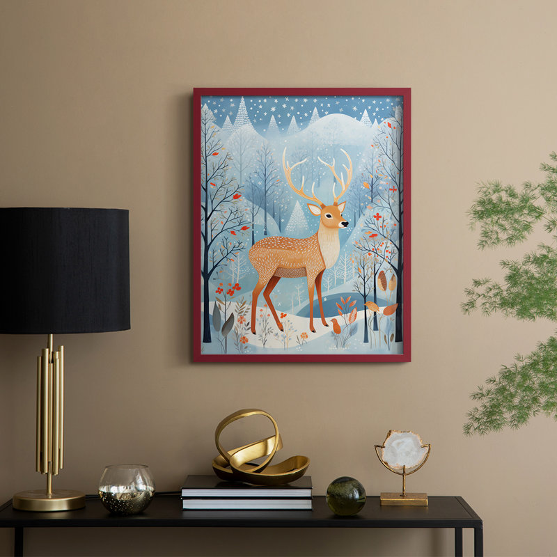 «ANIMALS Series CDLXIX», H 21 po x l 17 po, Rouge