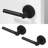 Terra Single Dummy Door Lever Modern Concealed Design Non-Turning for (Closet, Pantry or Hallway) – Sleek Minimalist Style in Matte Black-114645721