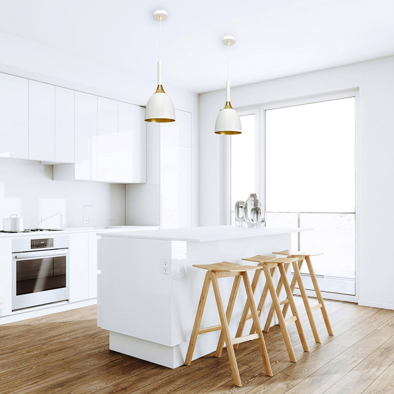 Clark 1 - Light Cone Pendant, White