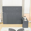 Grand lit escamotable en bois avec bureau intégré et rangement-146356608