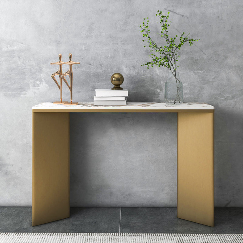 Console en pierre frittée de style italien, H 33,4 po x l 47,2 po x P 13,7 po