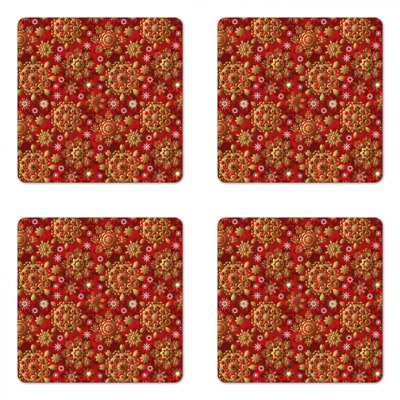 Square 4 Piece Coaster Set