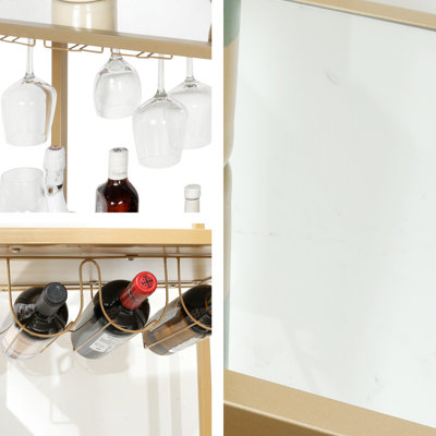 Gregoriana Mirror Bar Serving Cart