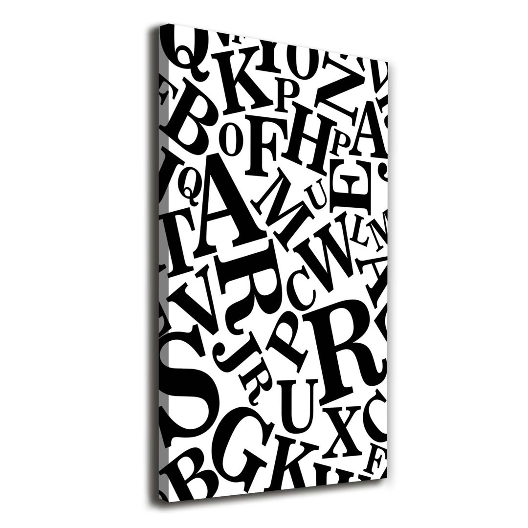 Alphabet - Kunstdrucke auf Leinwand - Wrapped Canvas