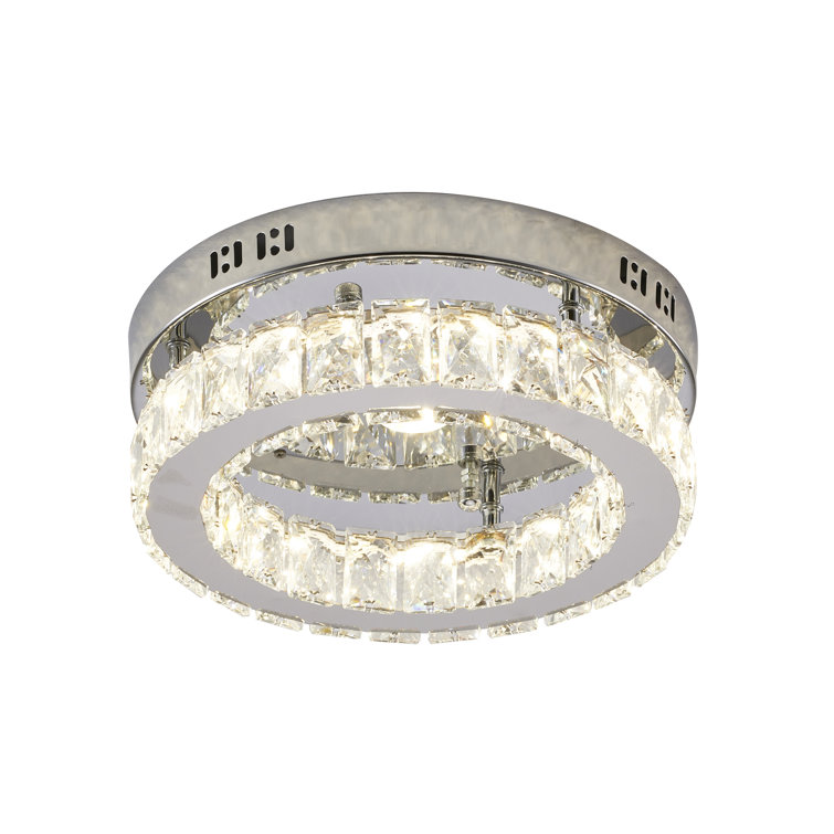 Letitia Modern LED Round Crystal Flush Mount