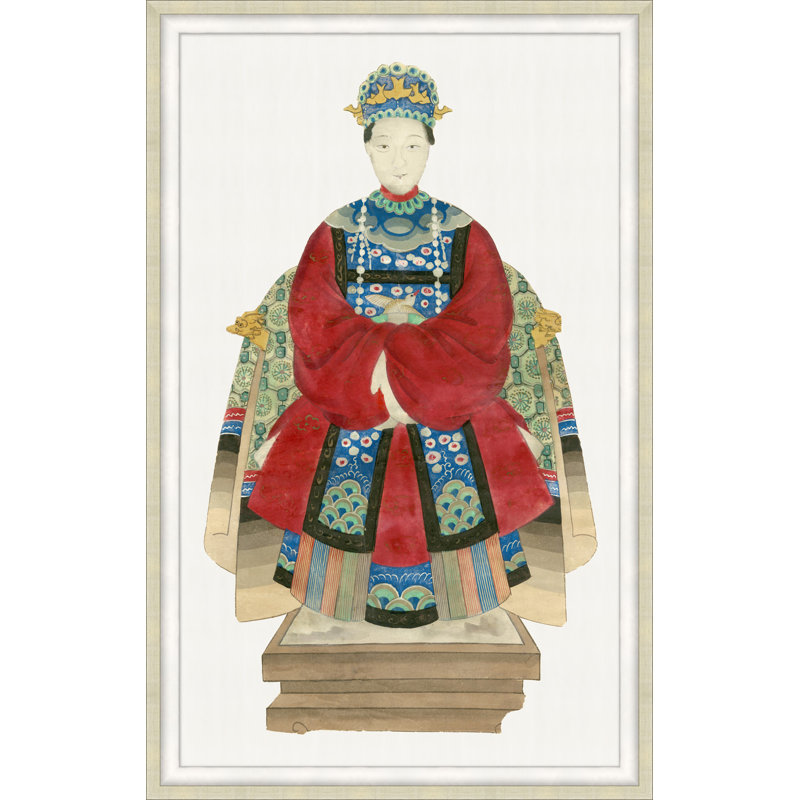 Statuette 2' Framed Print on Glass
