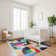 Premium Machine Washable Lubbers AMF1757 Abstract Rug