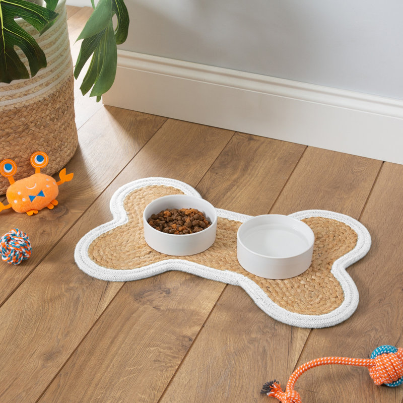 Lit pour animaux P&F, L 19 po x P 13 po x H 1 po, Blanc