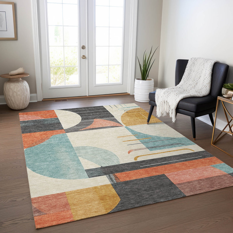 Tapis intérieur / extérieur gris Daeira, 9 pi x 12 pi