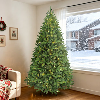 Arbre de Noël épinette pré-éclairé