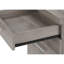Classeur moderne avec roulettes, rangement, taupe, roulettes de style bureau, tiroirs, stratifié taupe,
