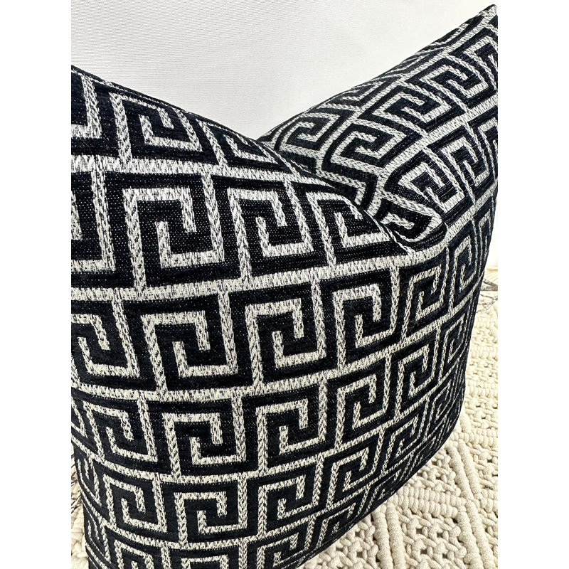 Abstract Black Square Cushion Cover