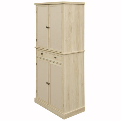 Storage Cabinet of 4 Door Cabinet with 1 Drawer,4 Adjustable Inner Shelves by Bay Isle Home