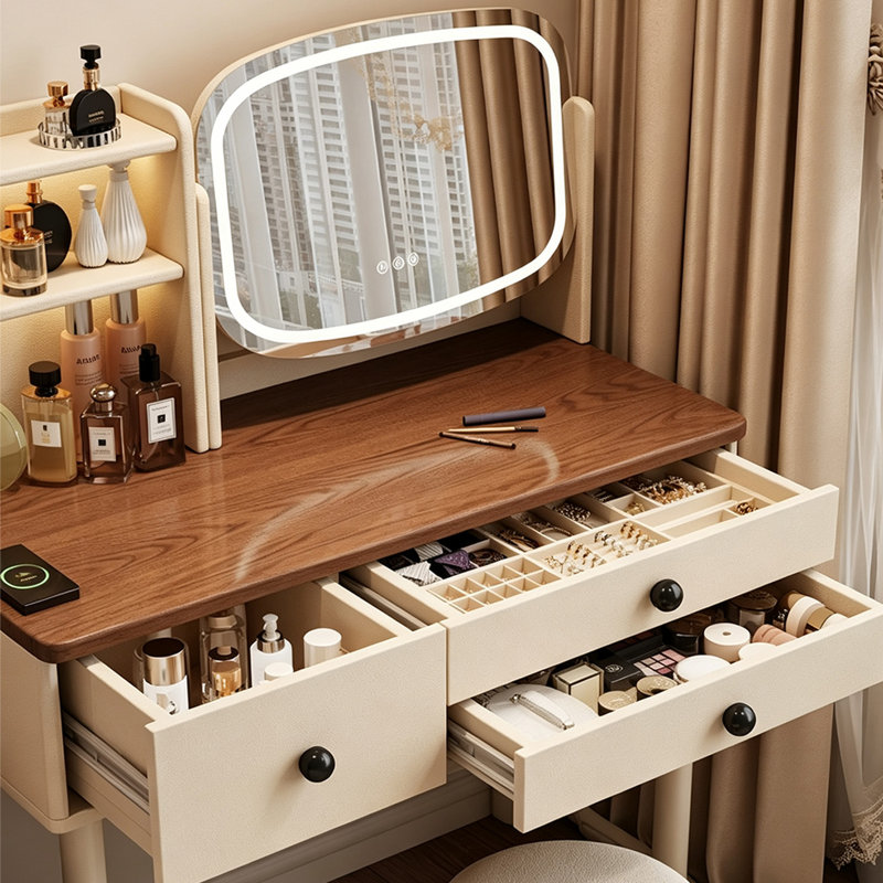 Coiffeuse avec miroir lumineux