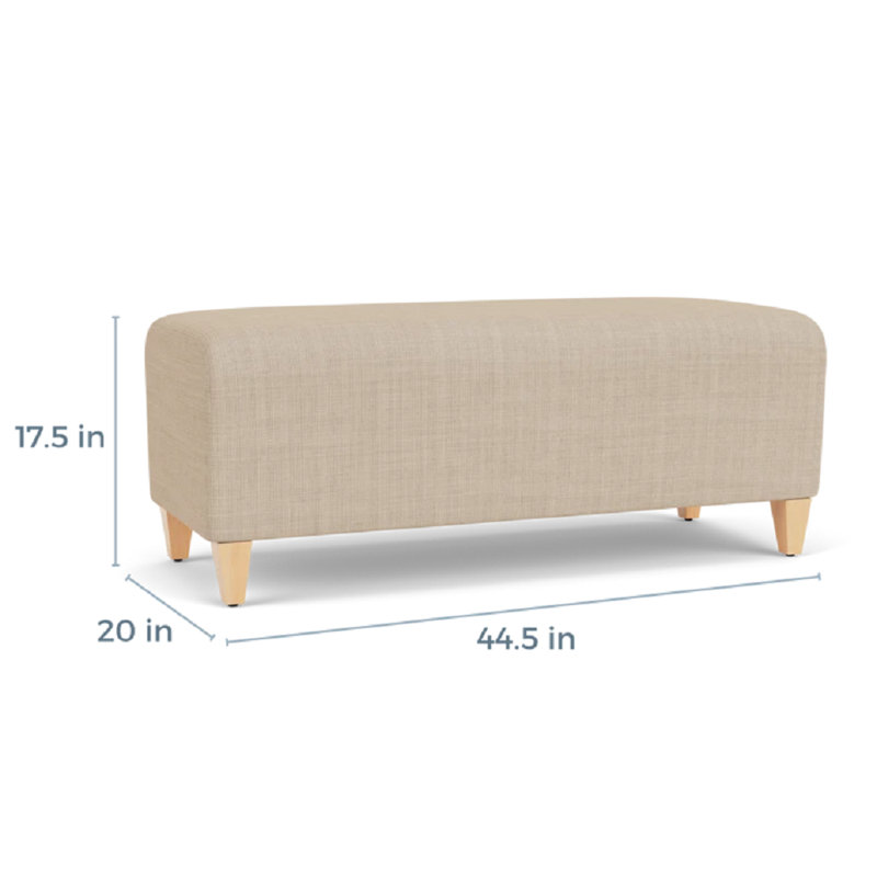 Banc de réception Ravenna, Bois naturel, Chambray calcaire