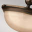 Vancamp Glass Semi Flush Mount