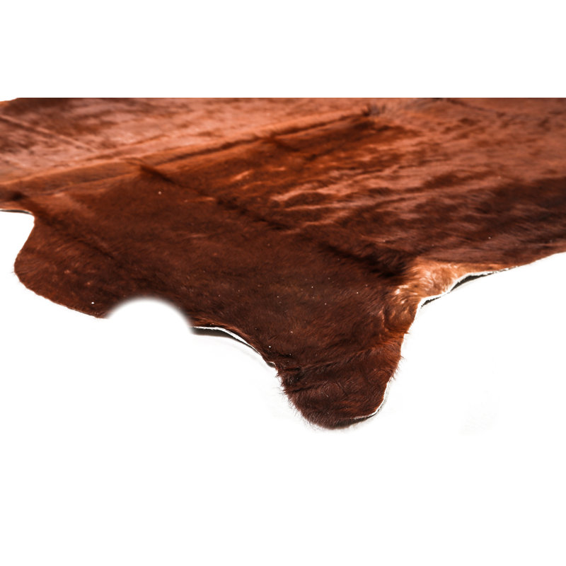 Myrtletown Animal Print Cowhide Flatweave 2cm X 1.75cm Area Rug