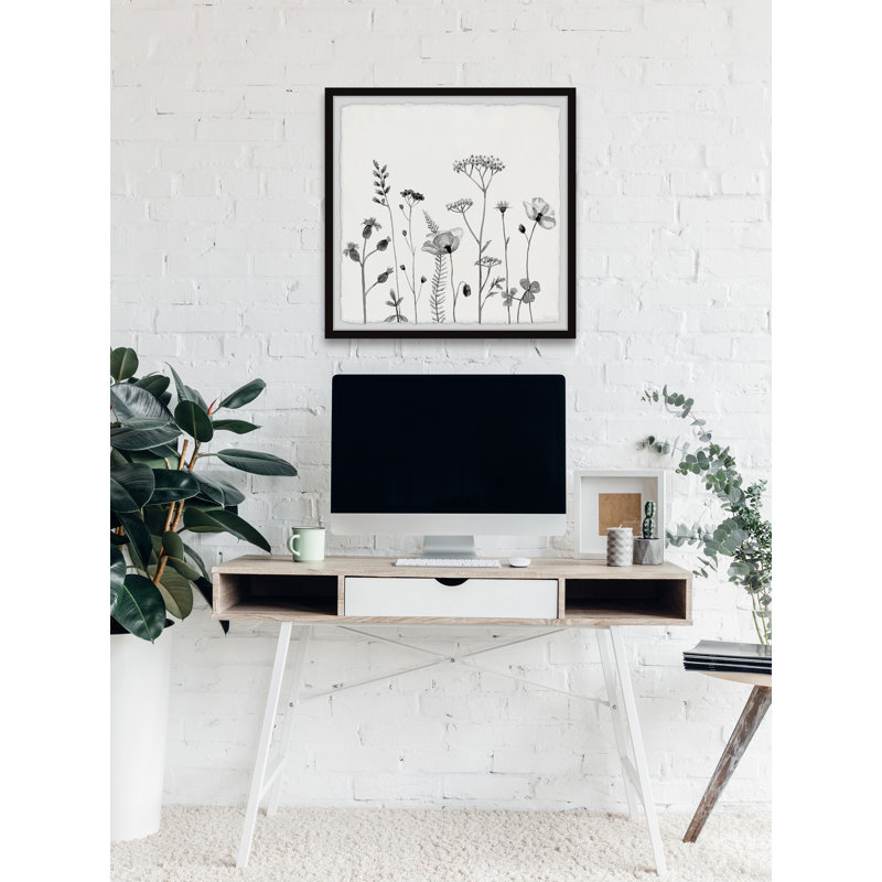 «All About Poppies», reproduction encadrée, H 12 po x l 12 po x P 1,5 po