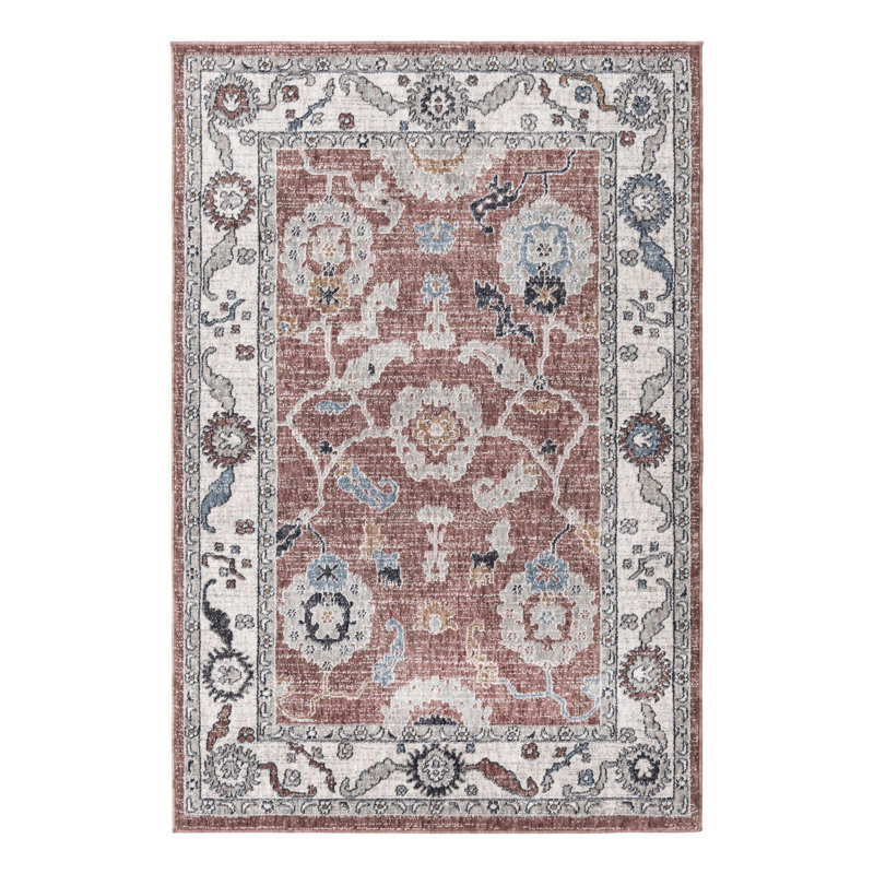 Erica Floral Indoor Rug, Rectangle 4' x 6'
