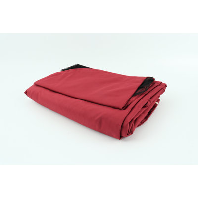 Red 10X10 Ft Gazebo Replacement Canopy. Fabric With Block, Water Resistance. Double Tiered Roof Net And Drain Holes For Outdoor Enchanting Time Patio Cover. Protected Fabric. Drainage To Enjoy