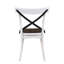 Ensemble de 2 chaises d'appoint de salle à manger de style rustique moderne avec dossier en X pour des sièges élégants et durables