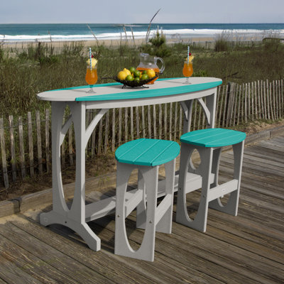 Shoreline 3-Piece Bar Height Balcony Set