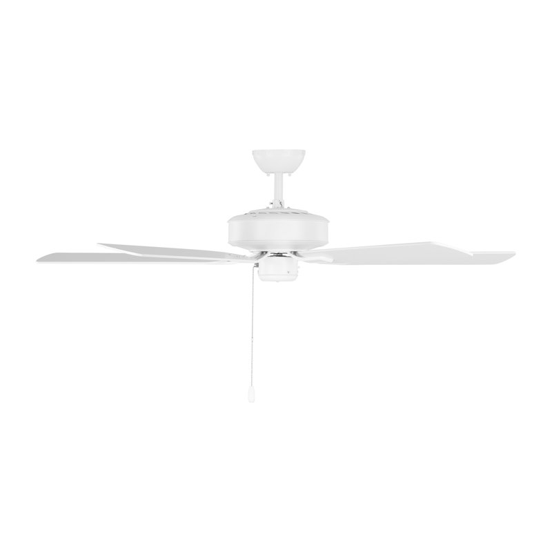 52'' Ceiling Fan, Matte White, Matte White