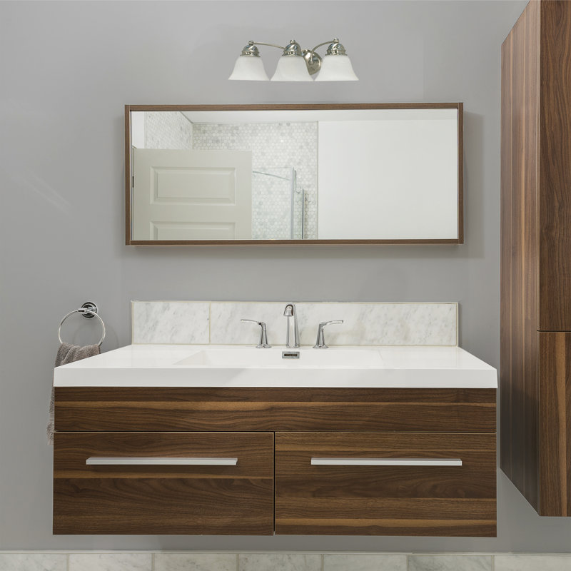 Charmaine 3 - Light Dimmable Vanity Light, 100 Watt, Brushed Nickel