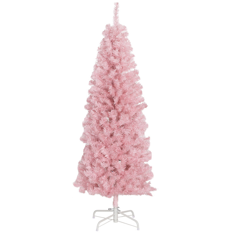 Arbre de Noël artificiel 5 pi avec ouverture automatique rose