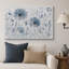 Œuvres botaniques bleues sur fond blanc-131654343-131654346