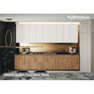 FK-ELITEPICURE 138'' W x 101'' H Medium Density Fiberboard (MDF) Kitchen Cabinet Set Ready-to-Assemble