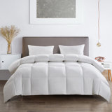 Serta Super Soft 233 Thread Count White Goose Feather And Down Fiber Comforter By Serta Extra Warmth King