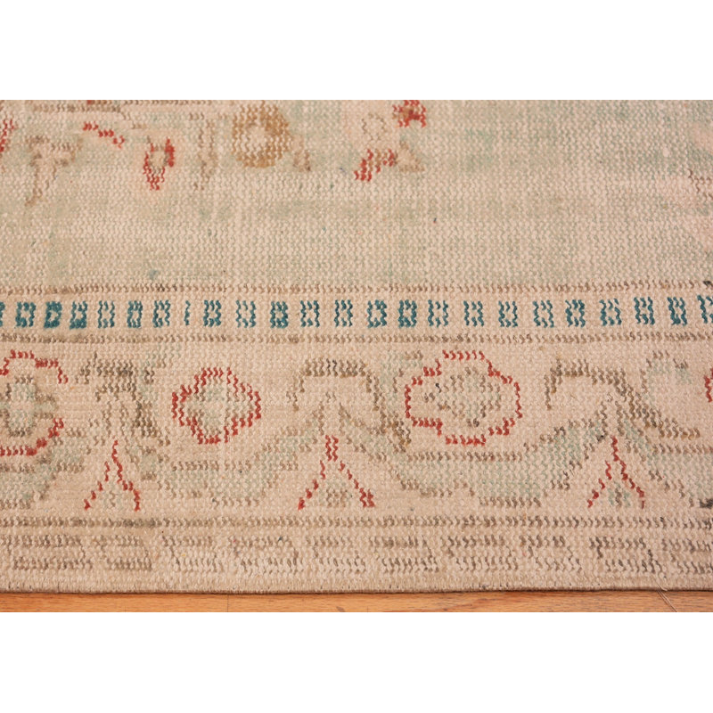 Nazmiyal Collection Antique 1920's Turkish Ghiordes Knot Wool Rug 5'9" x 9'5"