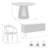 Buffolino 4 - Person Pedestal Dining Set-98202750