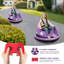 Voiture pour enfant 12 V avec rotation à 360 degrés, télécommande, 2 vitesses, musique et lumières DEL pour tout-petits de 4 à 8 ans-126537077