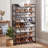 32-40 Pair Stackable Shoe Rack, with Adjustable Flat or Angled Shelves-823516378